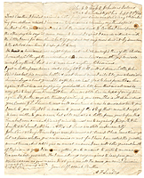 Letter from A. F. Swadley at Johnson's Island to his brother in Denver, Colorado Territory