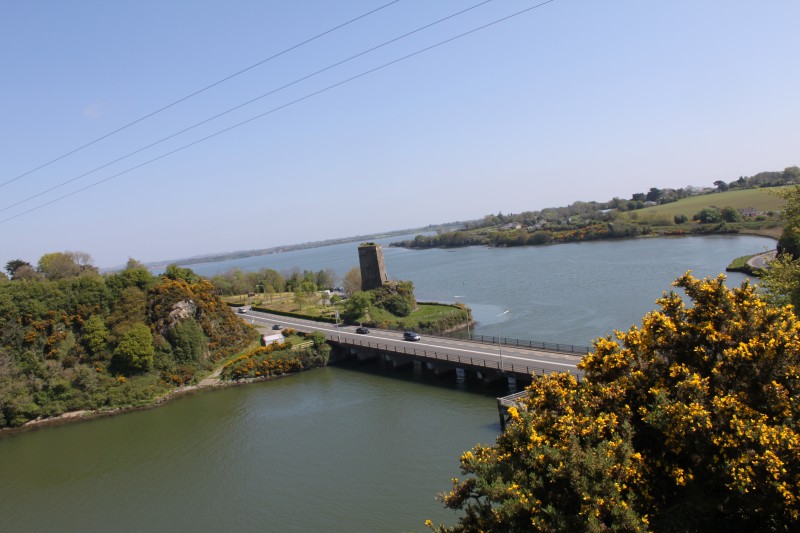 View from the site to the northeast, toward Roche’s Castle and the Slaney Estuary