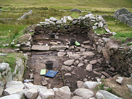 Fig 5-Interior of Slievemore House 23 during the excavations