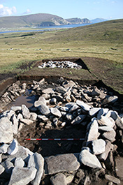 Fig 11-The two Early Medieval Kilns on the terraces on Slievemore