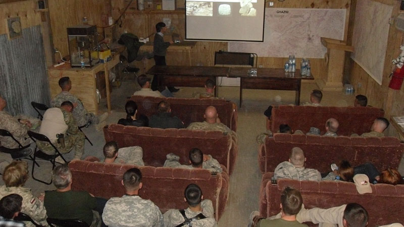 My culture heritage lecture to the U.S. troops