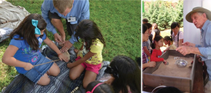 The wide variety of Archaeology Day 2012 programs included workshops on making ancient tools in Fullerton, CA, and mock digs in Houston, TX.