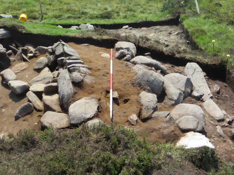 A great detail shot of the enclosure wall in Quadrant 3 after it had been properly cleaned