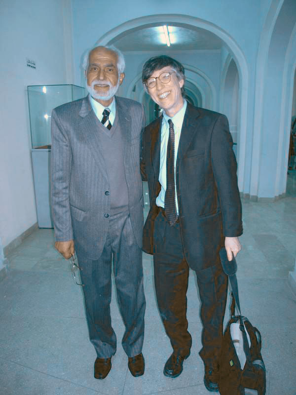 Brian Rose with Afghanistan Deputy Minister of Culture, Omar Sultan Rose