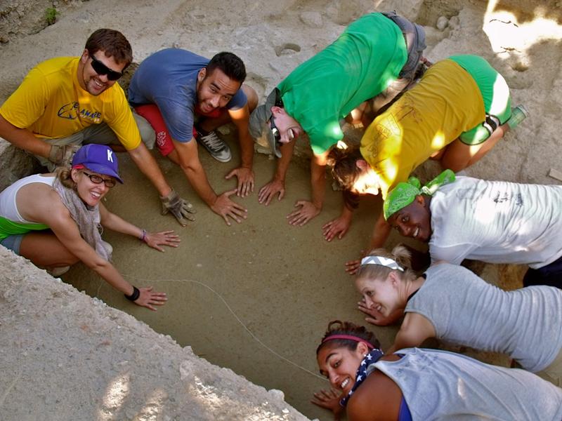 Students excavate at the Athenian Agora in Athens, Greece. Photo by Chelsea Gardner.