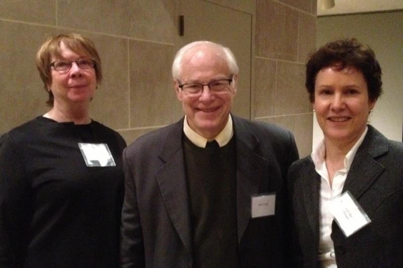 From left: Deba Leach, NEH Chairman James Leach, and AIA President Liz Bartman