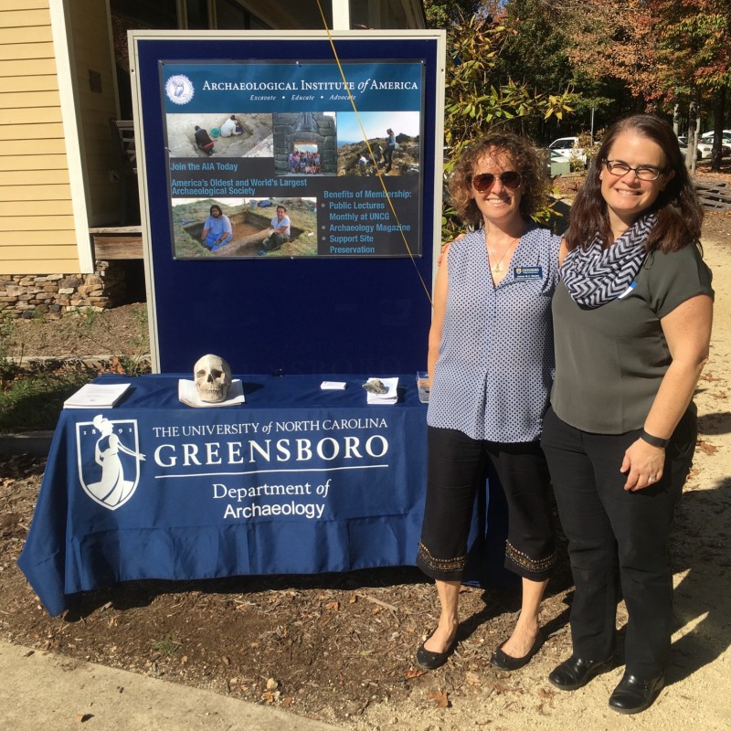 Greensboro Society Table with Joanne Murphy and Maura Heyn (Photo Courtesy of the AIA-Greensboro Society)