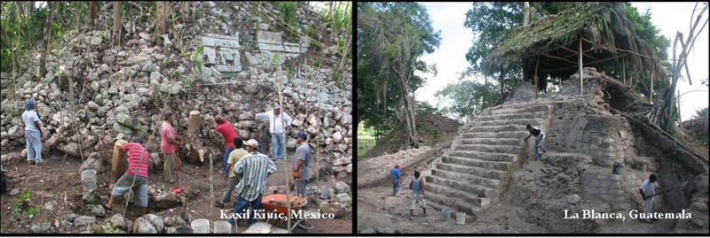 Research at Kaxil Kiuic, Mexico and La Blanca, Guatemala