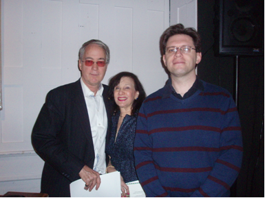 Event organizer Michele Kidwell (center) with Richard Panchyk (right) and NAC President O. Aldon James, Jr. (left)