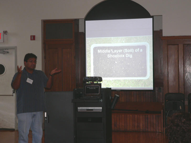 AIA Director of Programs Ben Thomas presents at a Teacher's Workshop in 2007.