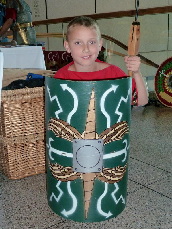 A Roman Roman soldier in training!