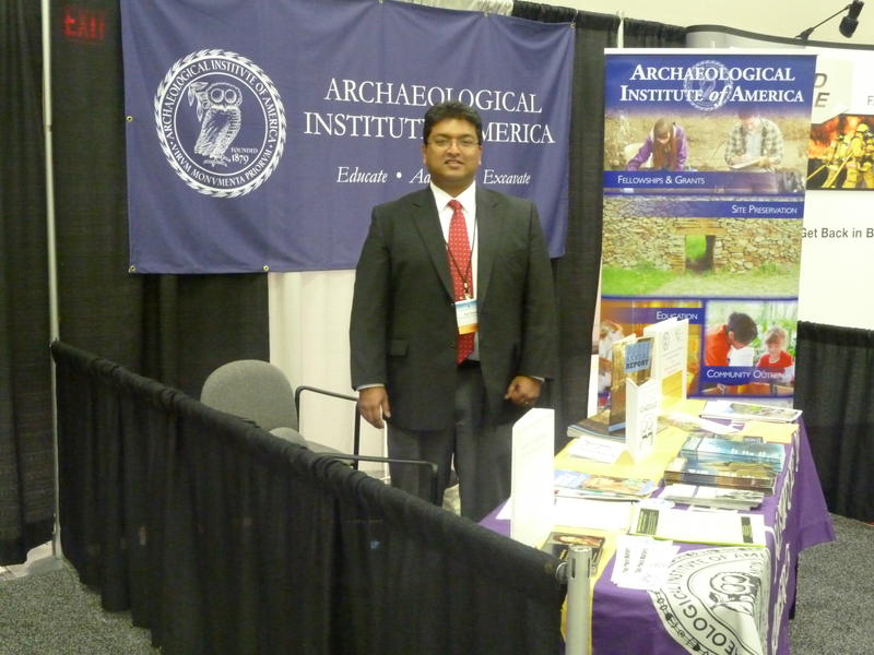 The AIA booth at the American Institute for Conservators Meeting in Albuquerque.