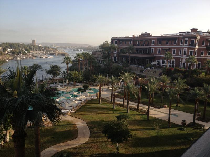 A view of the Nile River at Aswan, from the balcony of the renovated Sofitel Cataract hotel. Bliss! Image credit: Mahmoud Khodeir