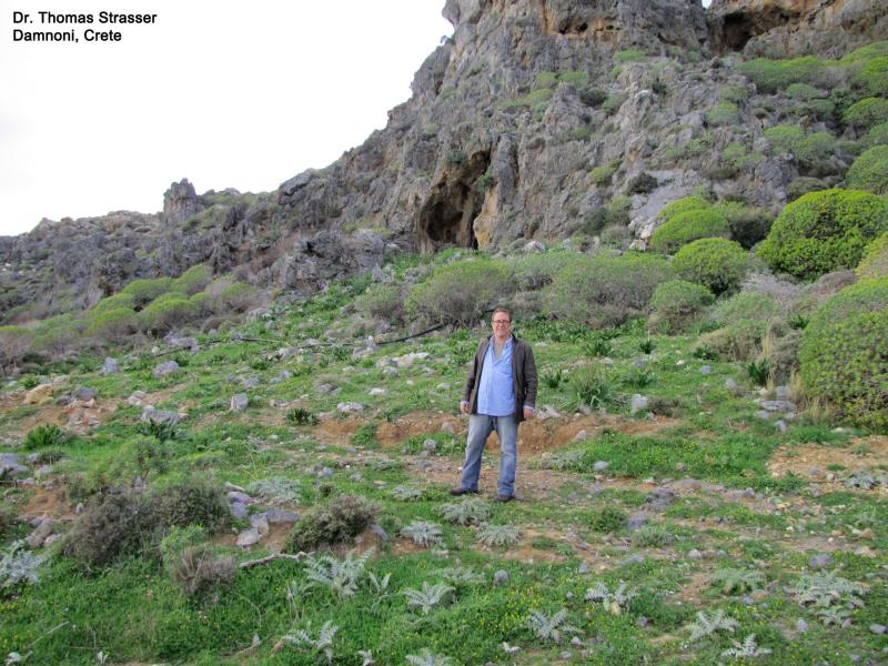 Dr. Thomas Strasser at Damnoni in Crete