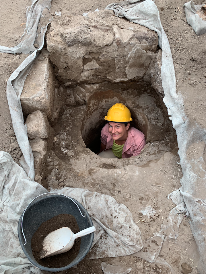 Figure 2. Excavation of the subterranean cistern found in Trench IIS begins. Photo Courtesy Dr. Marcello Mogetta and the Venus Pompeiana Project (VPP).