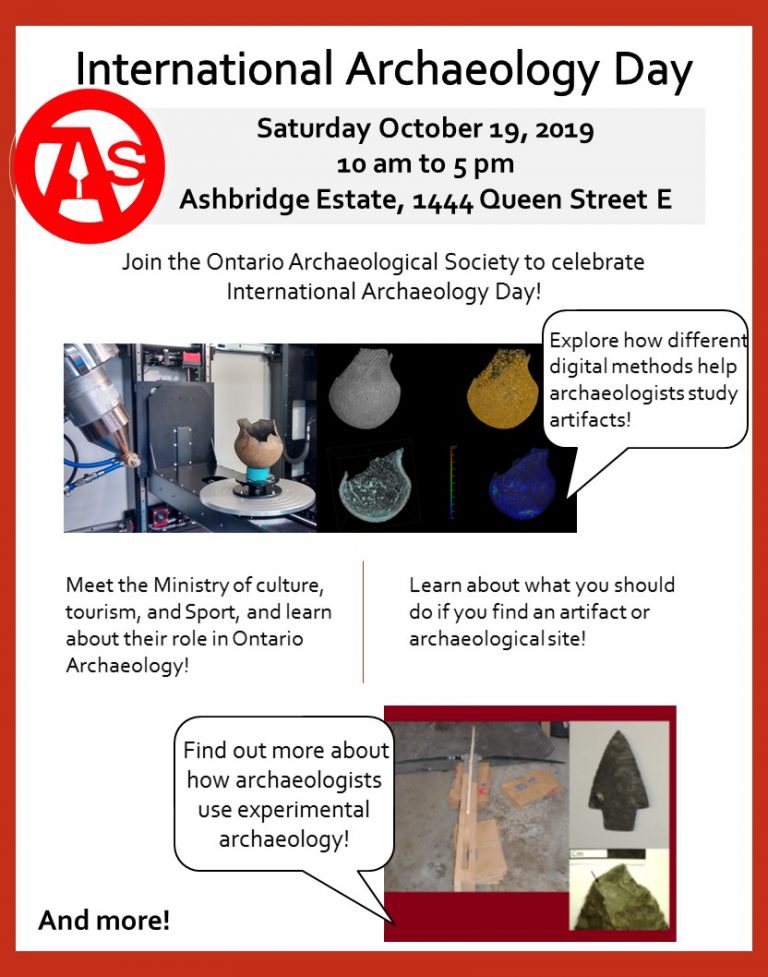 AIA Event Listings The Ontario Archaeological Society's International